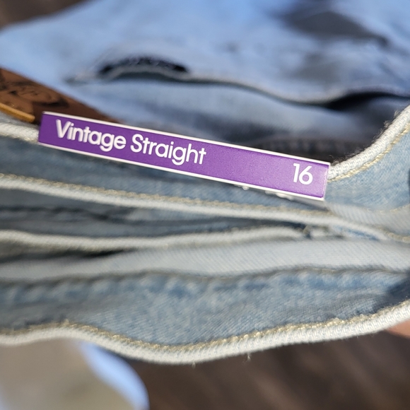 CALVIN KLEIN Vintage Straight Leg Jeans Size 16 New ! - Picture 6 of 6